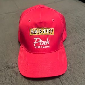 Pink Smirnoff trucker hat
